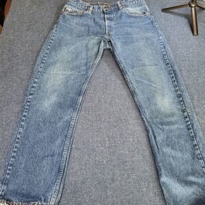 Vintage 1983 Levis 505 Mens 35x30 Straight Leg Jeans Medium Wash Blue Denim USA